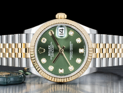 Rolex Datejust 31 Verde Oliva Jubilee 278273 Olive-Green Diamanti